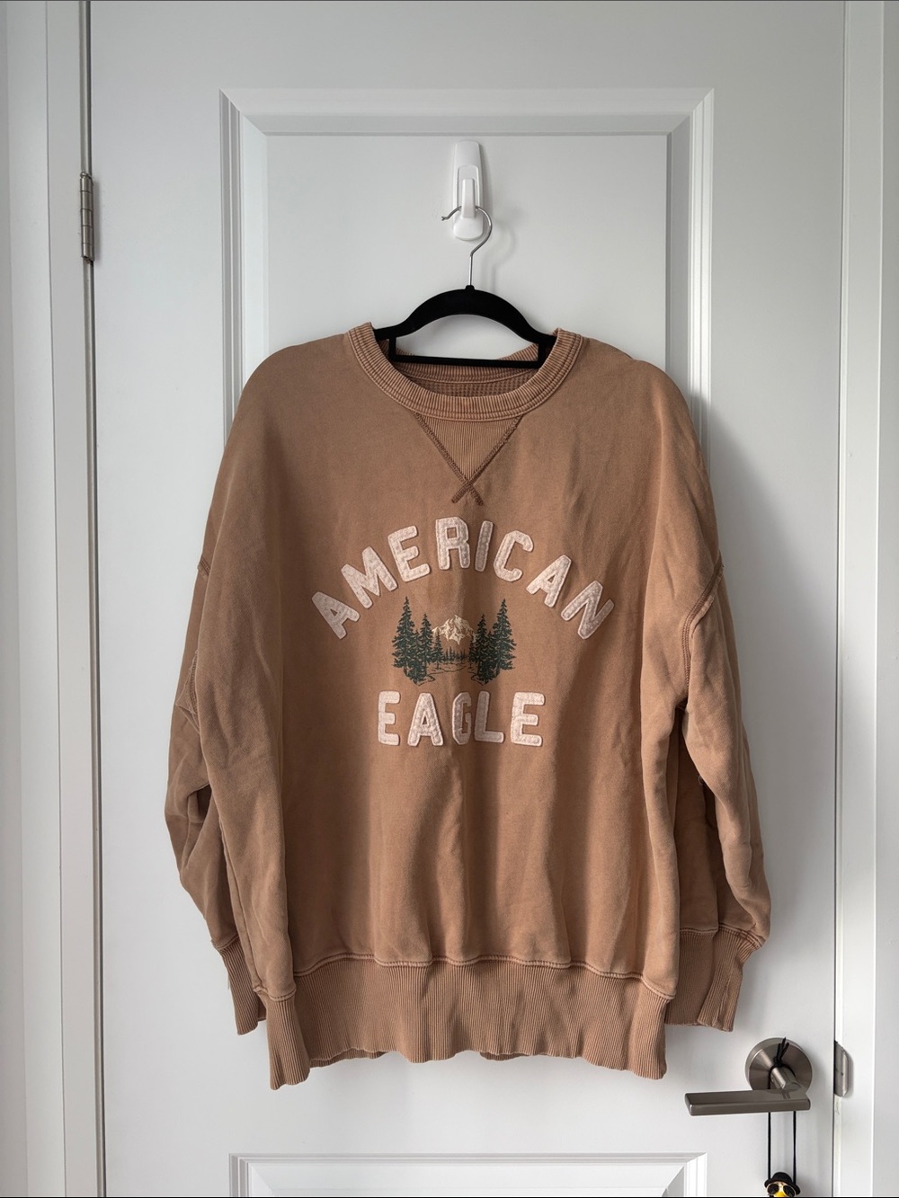 American Eagle Outfitters Tan Crewneck Sweater